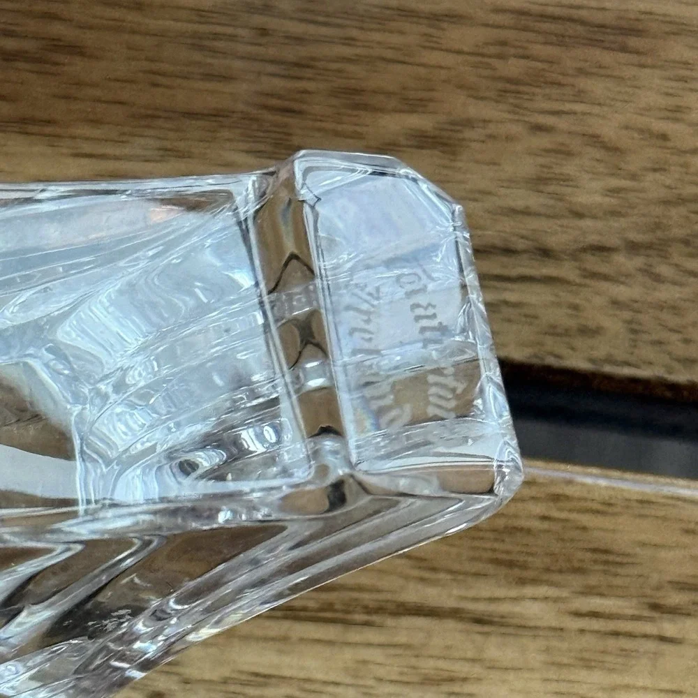 VTG Waterford Ireland Crystal Abbey Clock Time Piece Working Tested Collectible